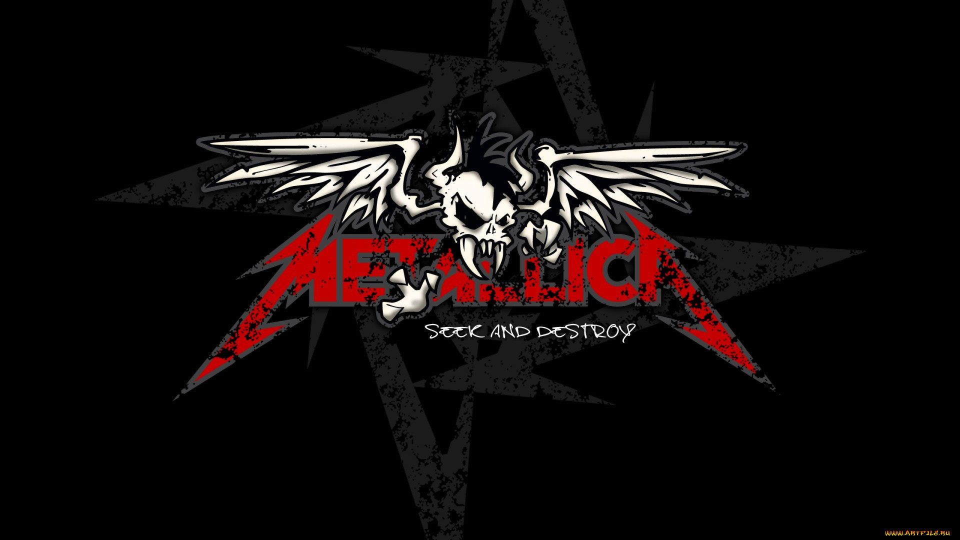 , metallica, red, skull
